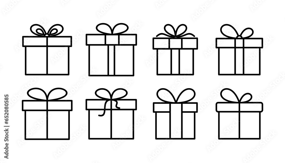 Gift icon vector. gift box icon. birthday gift Gift icon vector. gift box icon. birthday gift