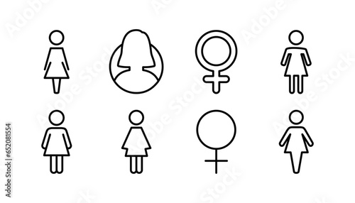 Female icon vector. toilet icon. restroom sign. gender