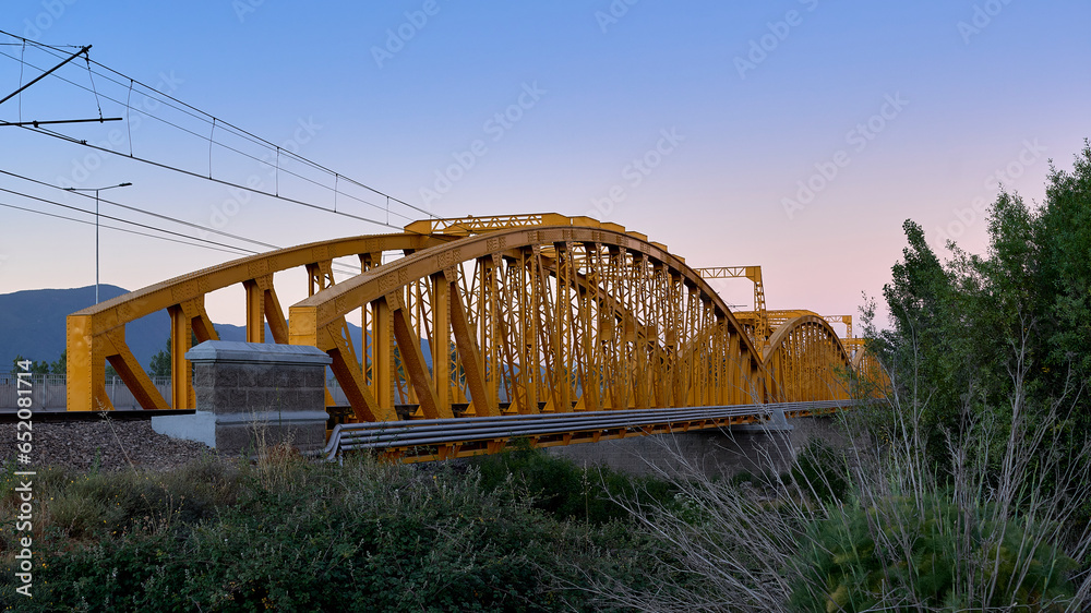 railway bridge over river Tinguiririca