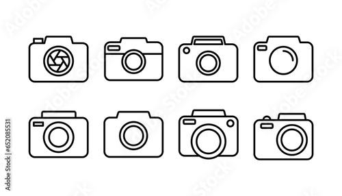 Camera Icon in trendy flat style isolated. Camera symbol web site design