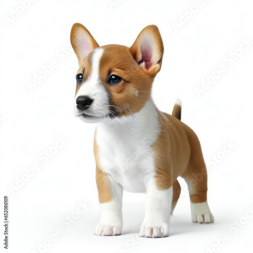 Curious Basenji Puppy Moments  Innocence Unveiled  Generative AI