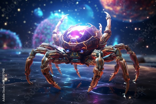 crab on the sky, Generative AI