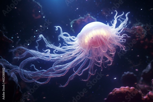 jellyfish in the sea, Generative AI