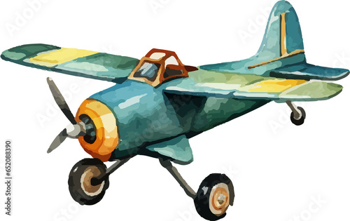 Airplane watercolor clipart PNG, vintage toys Nursery Decor, Air transport watercolor clipart, airplane clip art, nursery decor, baby boy wall art, helicopter, hot air balloon PNG, Airplanes.