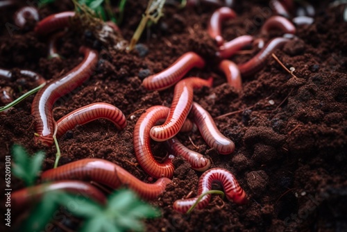 Red Worms in Compost 