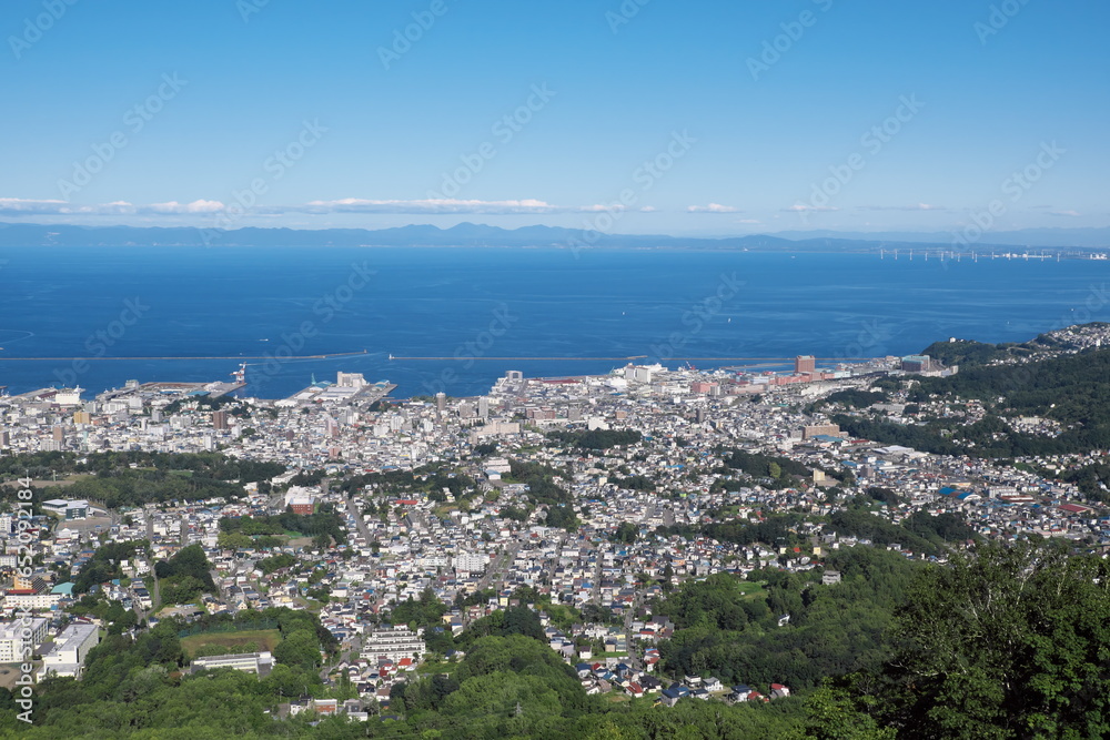 小樽市の天狗山から見える小樽市内