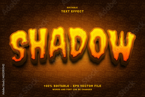 Shadow Halloween Editable Text Effect