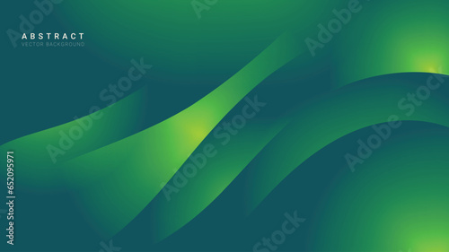 Abstract vector background bg futuristic gradients and lights green