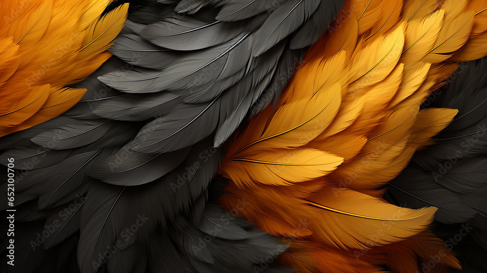 Fototapeta premium yellow and black macaw HD 8K wallpaper Stock Photographic Image