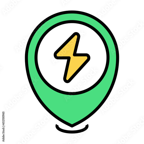 Electric Pin Icon