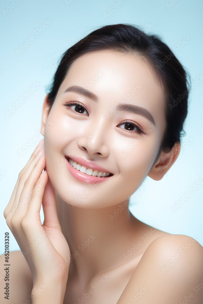 Portrait of beauty Asian female with perfect healthy glow skin facial Portrait of beauty Asian female with perfect healthy glow skin facial