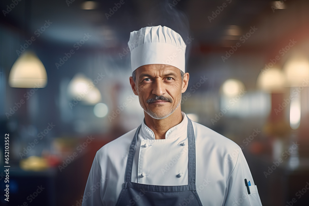 Portrait of handsome senior Chef Portrait of handsome senior Chef