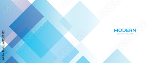 Abstract White Geomteric Background. Blue Geometric Banner Background. 