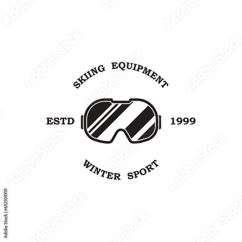ski logo vector icon illustration design