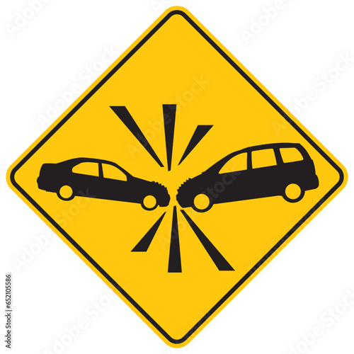 riesgo de accidente, icono, vector, símbolo, silueta, ilustración, señal de prevención, señal color amarillo, pictograma, rombo, preventivo, señales, imagen, indicar, norma, normatividad, anuncio,