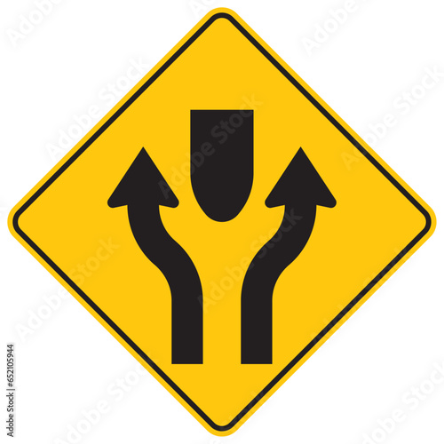 inicio de separador un sentido, icono, vector, símbolo, silueta, ilustración, señal de prevención, señal color amarillo, pictograma, rombo, preventivo, señales, imagen, indicar, norma