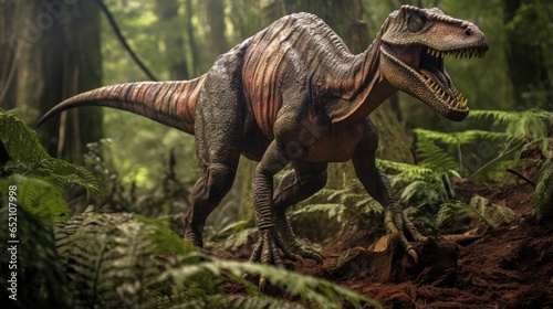 realistic dinosaur in lush forest © Anything Design