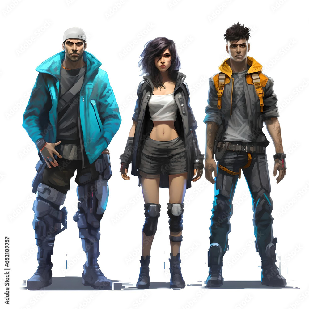 Cyberpunk Style Character References - The Cyberpunk Stylized Collection Cyberpunk Style Character References - The Cyberpunk Stylized Collection