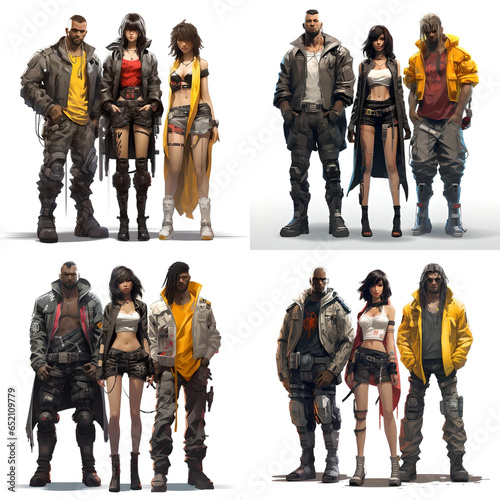 Cyberpunk Style Character References - The Cyberpunk Stylized Collection