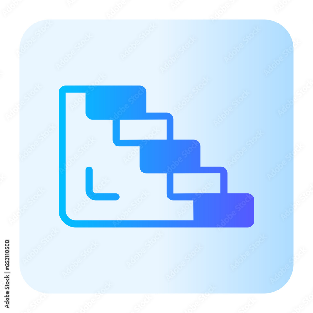 stairs gradient icon stairs gradient icon