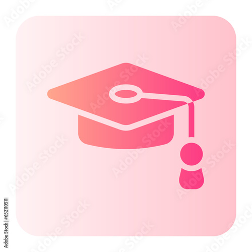 mortarboard gradient icon
