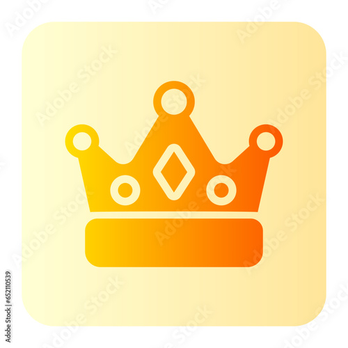 crown gradient icon
