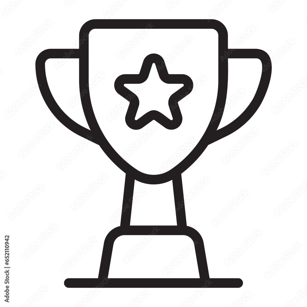 trophy line icon trophy line icon