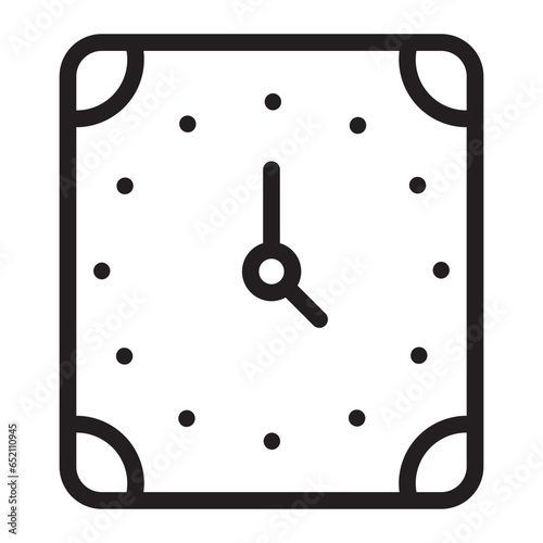 clock line icon