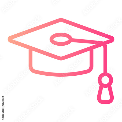 mortarboard gradient icon