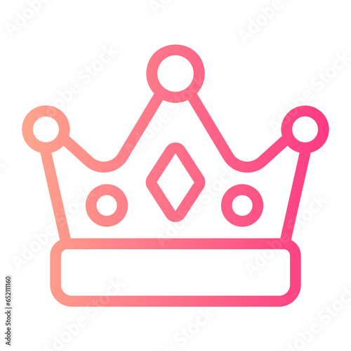 crown gradient icon
