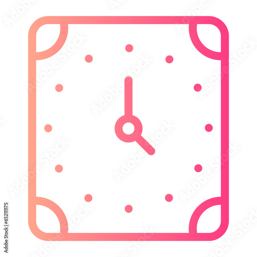 clock gradient icon