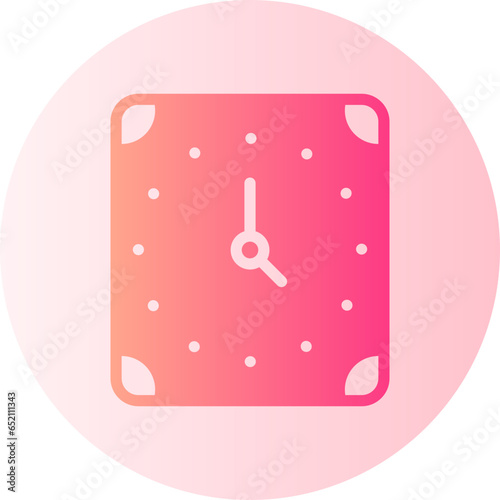 clock gradient icon