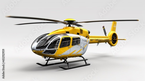 Eurocopter EC135 flying realistic photo professional.Generative AI
