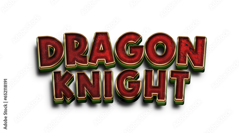 dragon knight png text effect