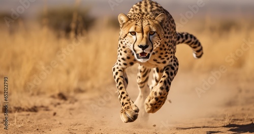 cheetah in the savannah © Anything Design