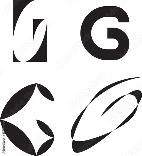 Alphabet letter initials logo template