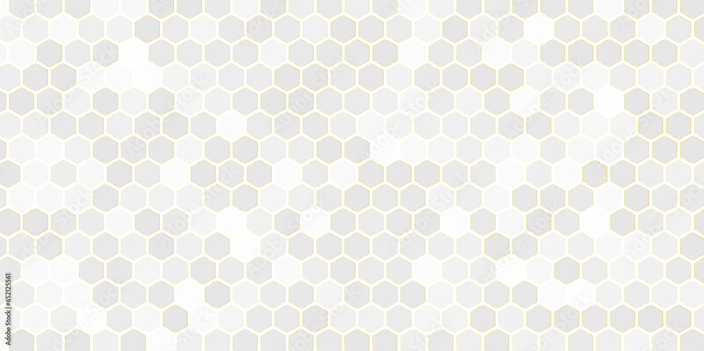 Textured of concrete with Honeycomb Grid tile random background or Hexagonal cell texture. in color white or gray or grey with difference border space. Textured of concrete with Honeycomb Grid tile random background or Hexagonal cell texture. in color white or gray or grey with difference border space.