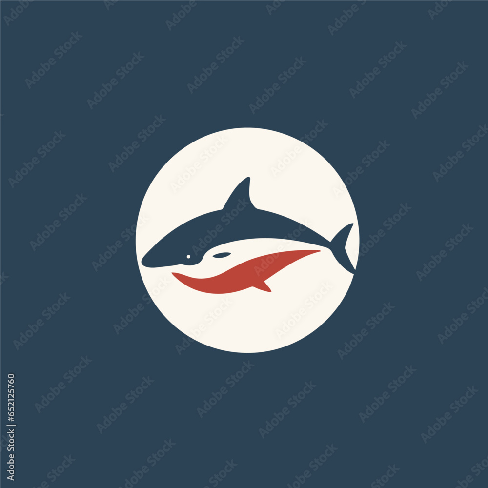 logo of shark, vector art logo of shark, vector art