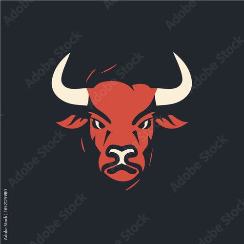 logo of bull, vector art