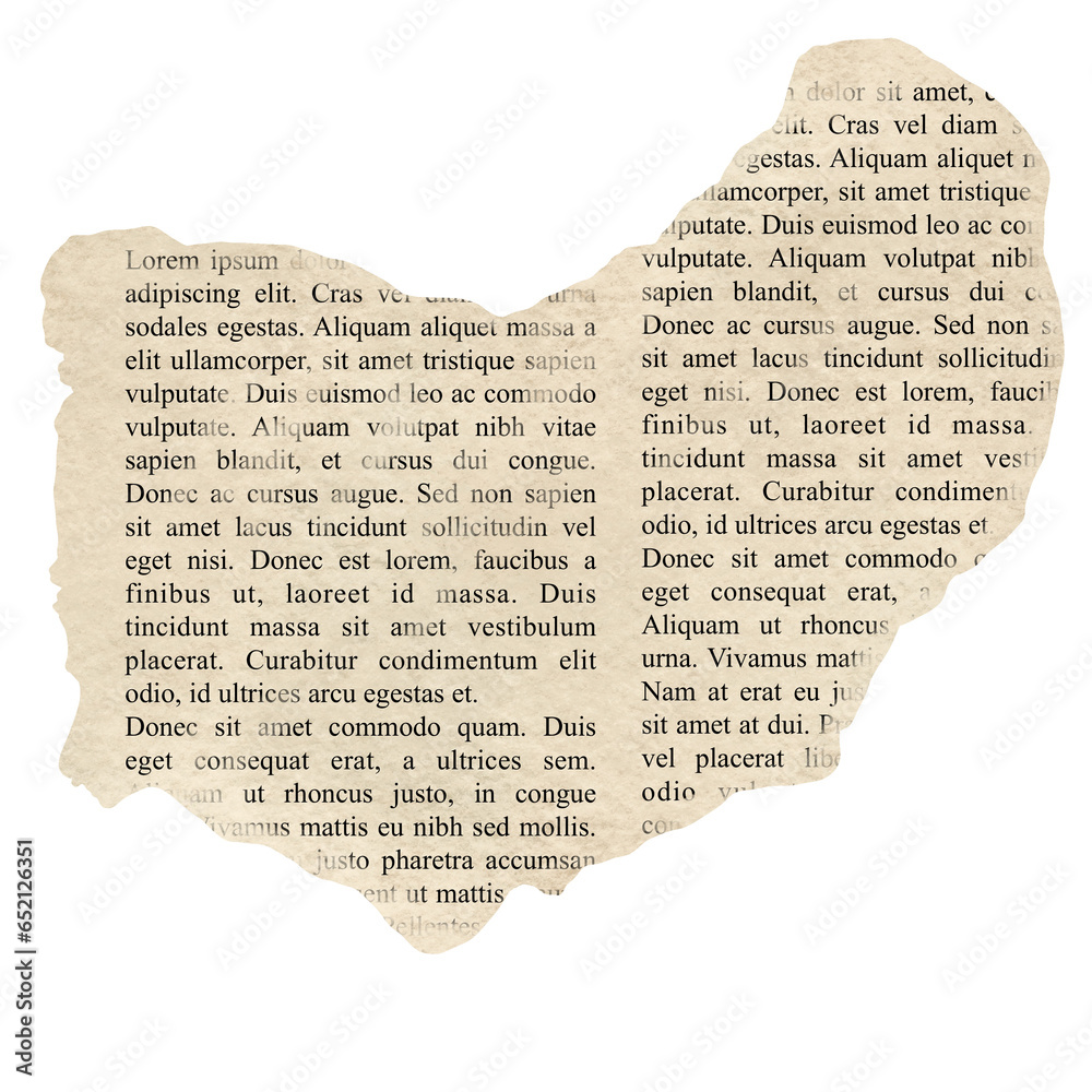 Naklejka premium Ripped newspaped