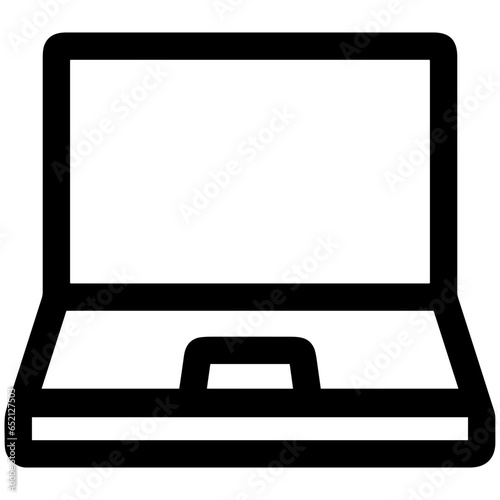 Computer technology icon symbol vector image. Illustration of the dekstop monitor display design image