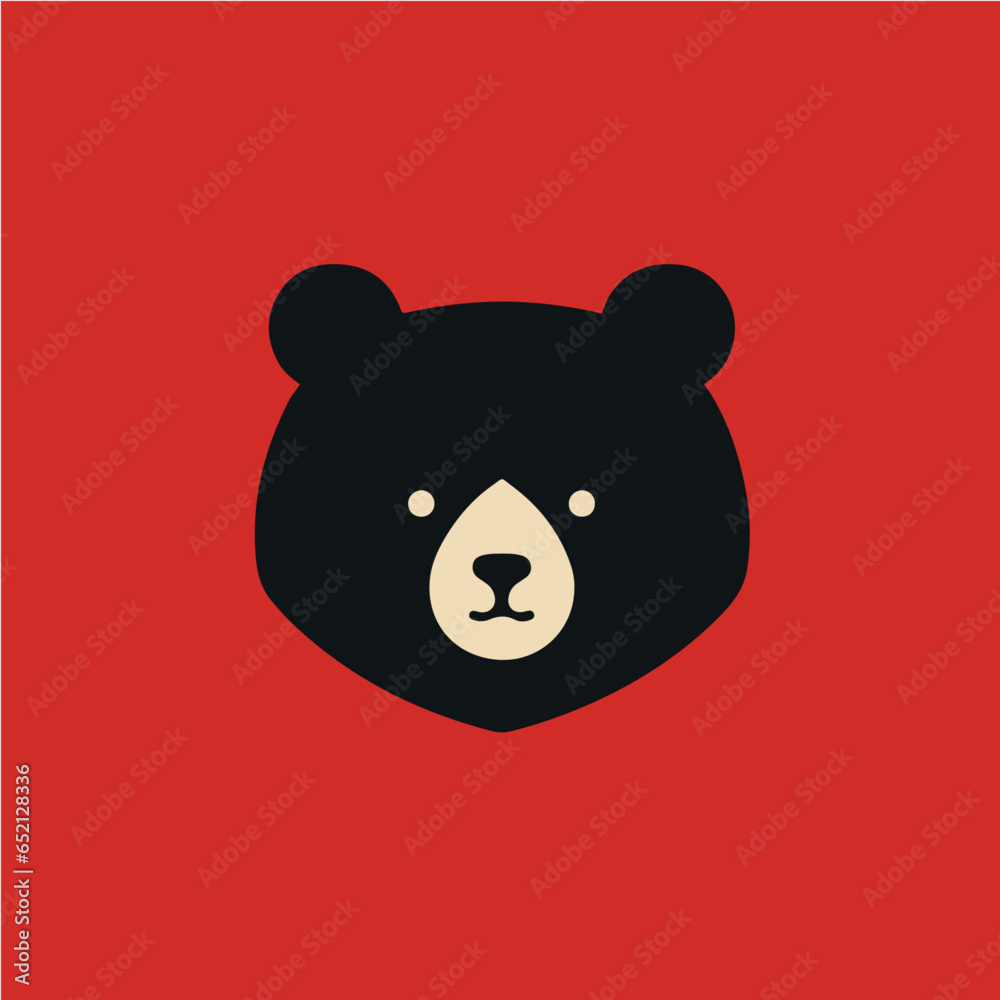logo of bear, vector art logo of bear, vector art