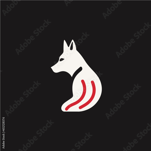 logo of dog, vector art