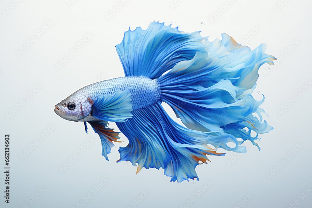 Fototapeta premium Thai betta fish on isolate white background