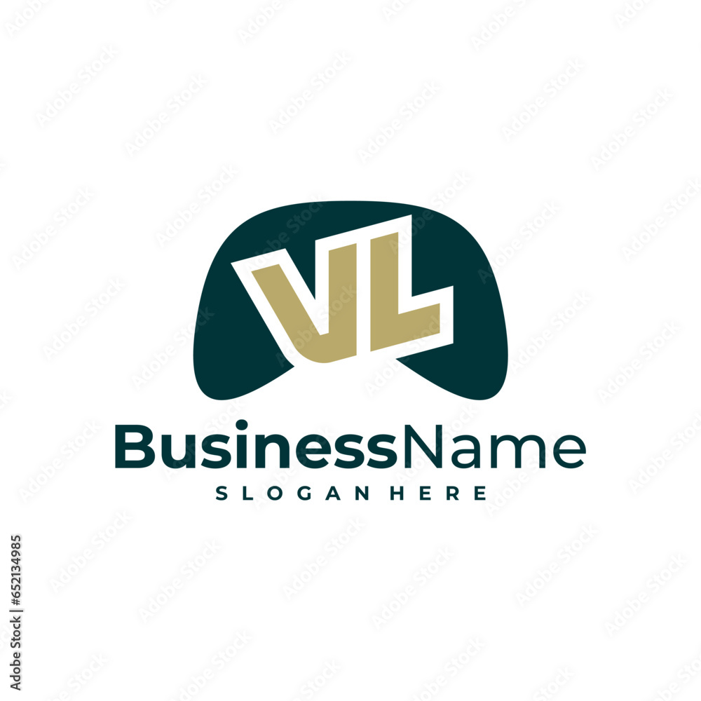 Letter VL Game logo design vector. Luxury VL logo design template concept Letter VL Game logo design vector. Luxury VL logo design template concept
