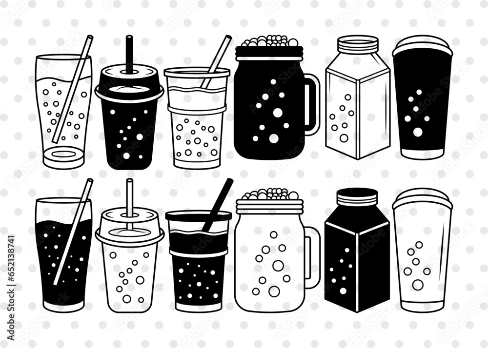 Bubble Tea Silhouette, Tea Svg, Bubble Svg, Tea Lover Svg, Boba Tea Svg ...