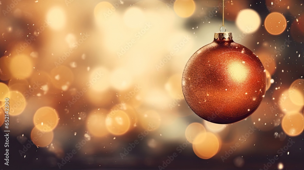  a red ornament hanging from a string on a string.  generative ai