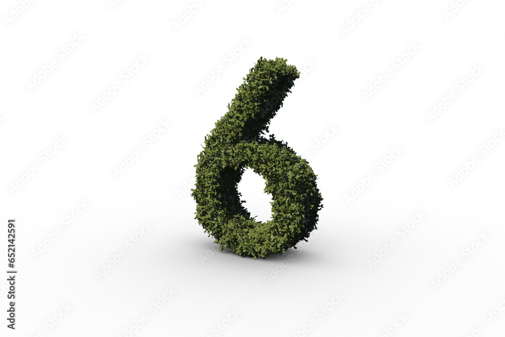 Digital png illustration of 6 number covered in moss on transparent background Digital png illustration of 6 number covered in moss on transparent background