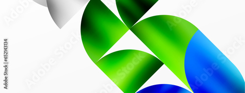 Minimalist geometric background featuring metallic round triangles, delivering sleek and modern visual aesthetic with emphasis on clean, metallic forms for wallpaper, banner, background, landing page