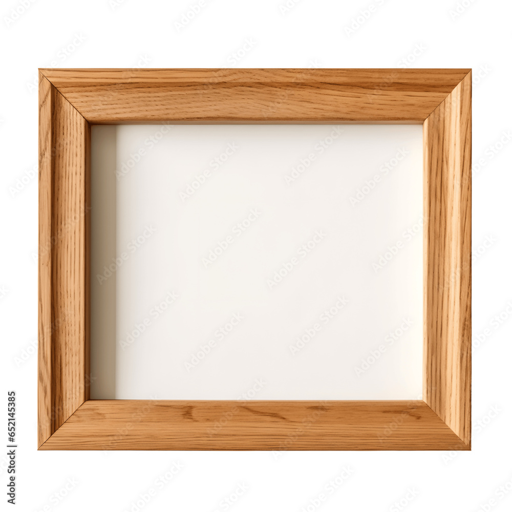 Wooden Frame Isolated on Transparent Background Wooden Frame Isolated on Transparent Background